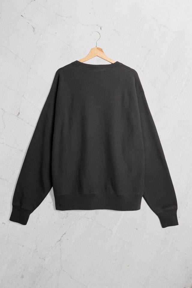 Champion UO Exclusive Small C Washed Black Crew Neck Sweatshirt #2
