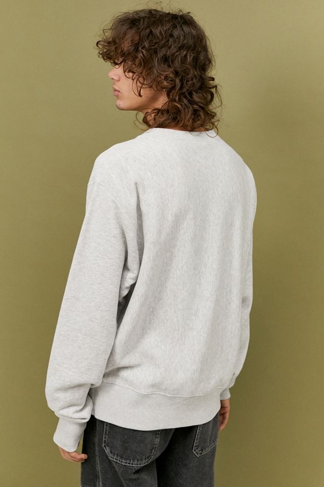 Champion - Sweatshirt ras du cou avec petit logo C gris chiné, exclusivité UO #3