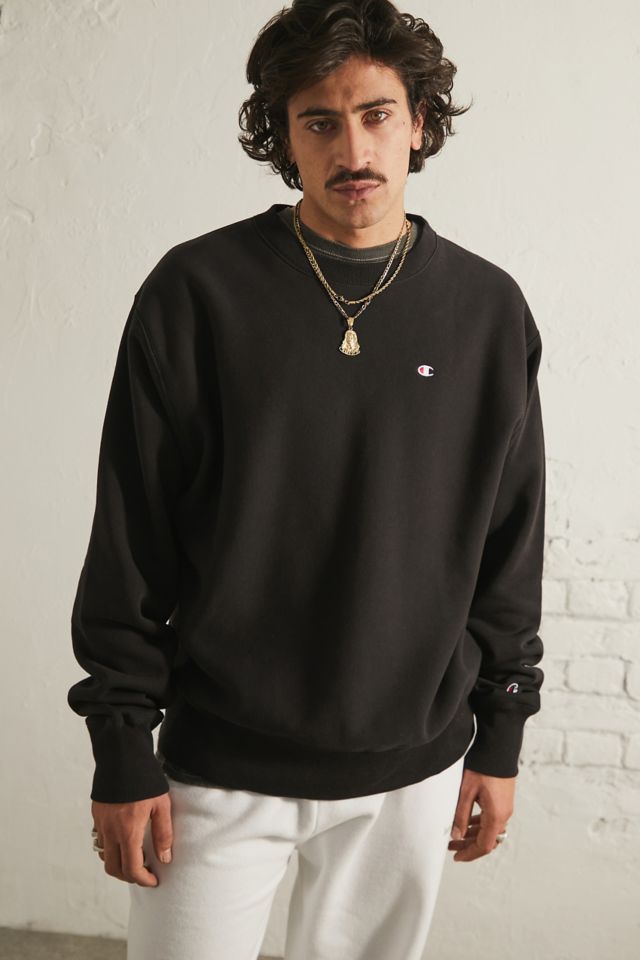 Champion black 2025 sweatshirt urban outfitters