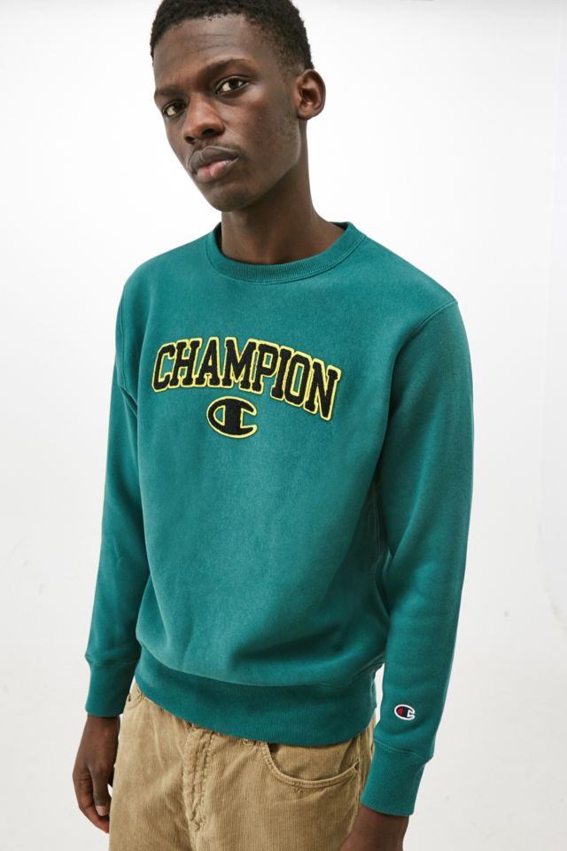 Champion green cheap pullover