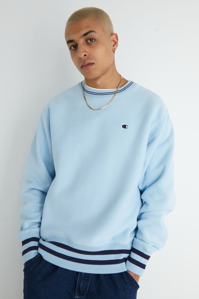 Champion crewneck sweatshirt hot sale light blue