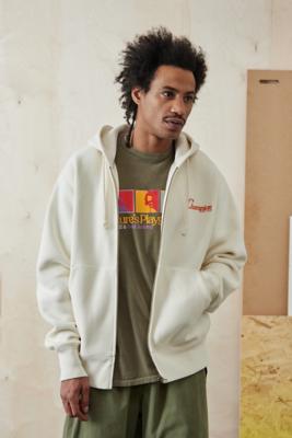 Champion uo exclusive neon stacked store hoodie sweatshirt