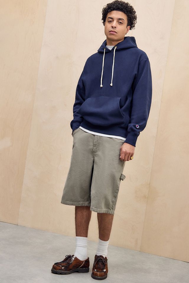 Champion Navy Reverse Weave Hoodie #1