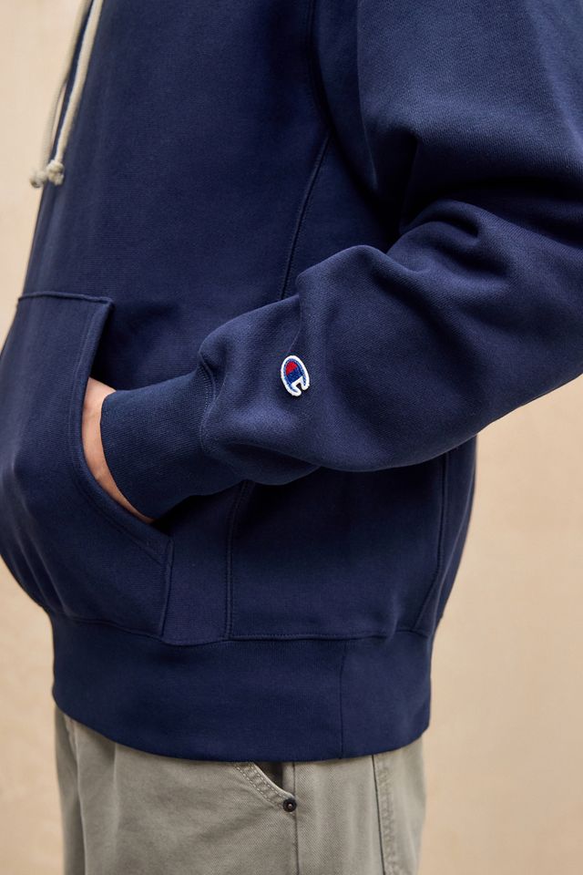 Champion Navy Reverse Weave Hoodie #3
