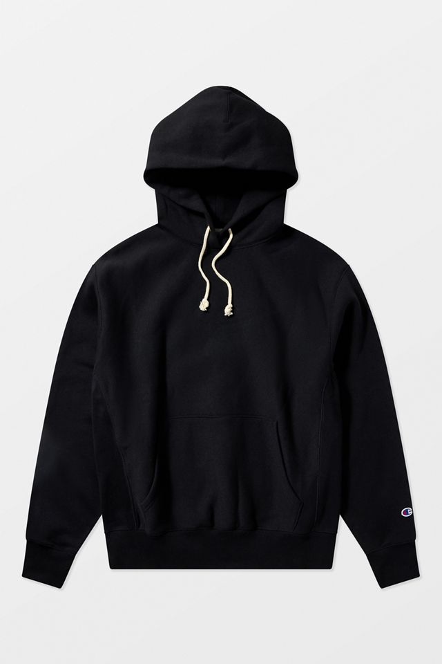 Champion Black Reverse Weave Hoodie | Urban Outfitters UK