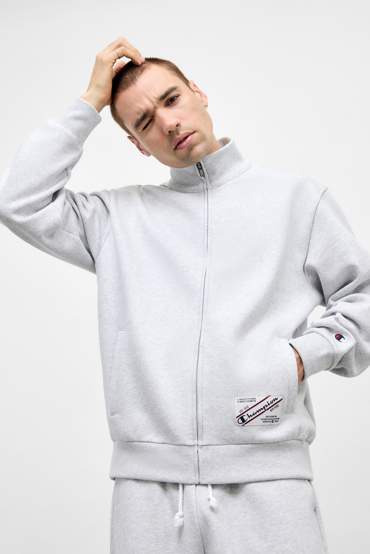 Champion UO Exclusive Grey Track Top