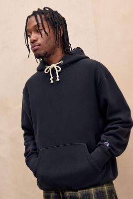 Sweat à capuche Champion Black Reverse Weave