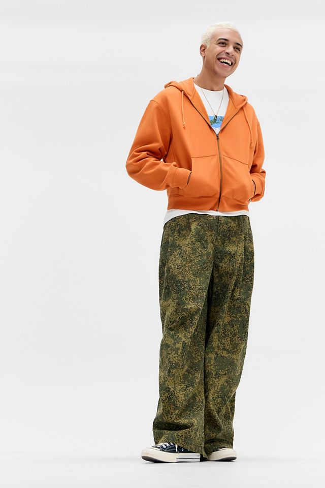 Champion UO Exklusiver ausgewaschener orangefarbener Hoodie mit Zip-Verschluss #2