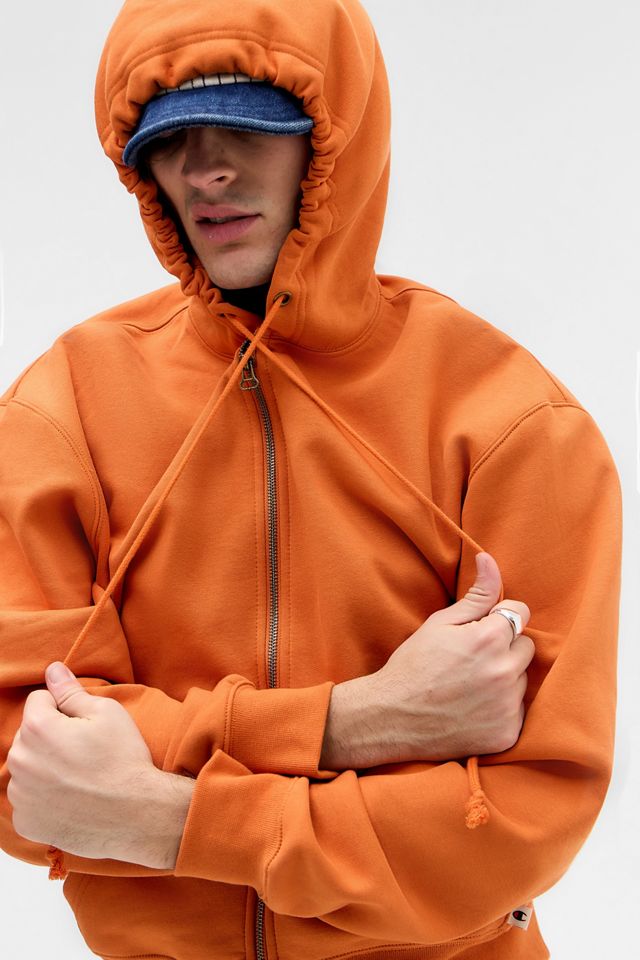 Champion Felpa con zip UO Exclusive color arancione bruciato lavato #4