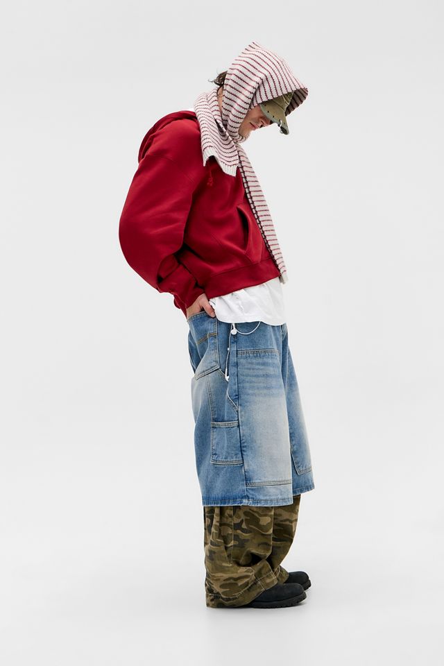 Champion UO Exclusive Bordeaux Washed Zip-Through Hoodie #5