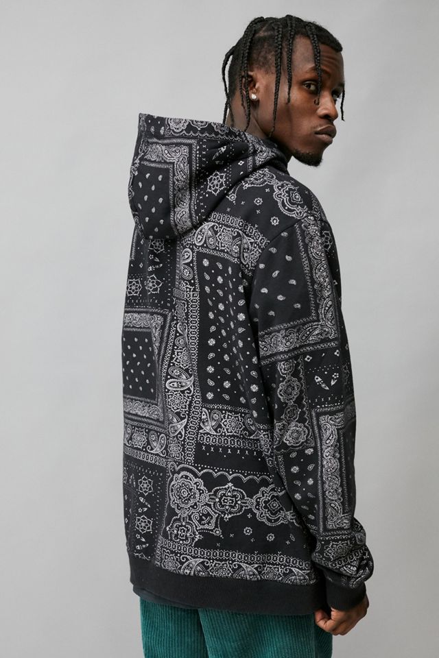BDG Black Bandana Hoodie #2