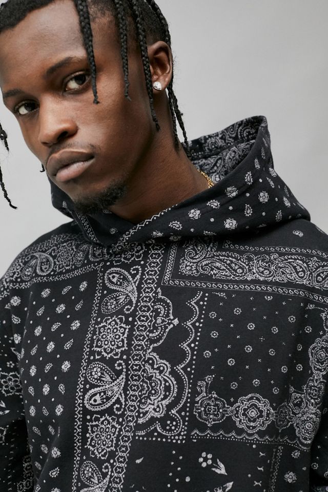 BDG Black Bandana Hoodie #3