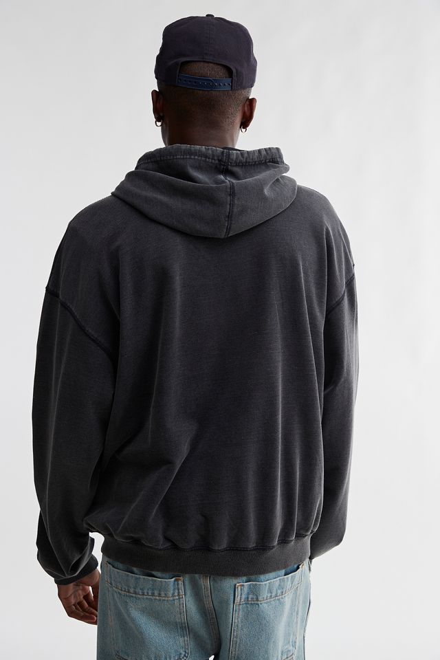 BDG Black Bonfire Zip-Through Hoodie  #2