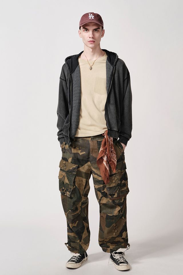 BDG Black Bonfire Zip-Through Hoodie  #3