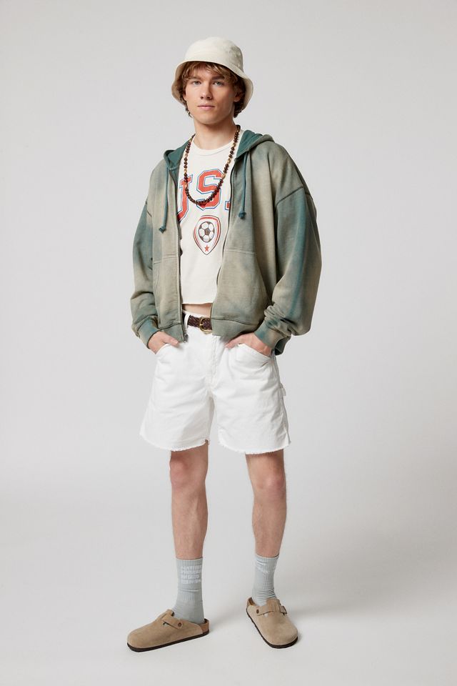 Felpa con Zip BDG Verde Bonfire #1