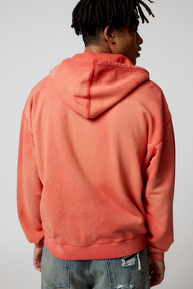 BDG - Sweat à capuche zippé rouge Bonfire  #4