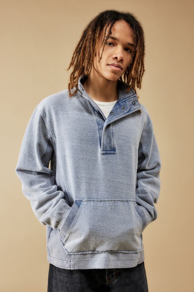 BDG Snap Button Mock Neck Sweatshirt | Urban Outfitters UK