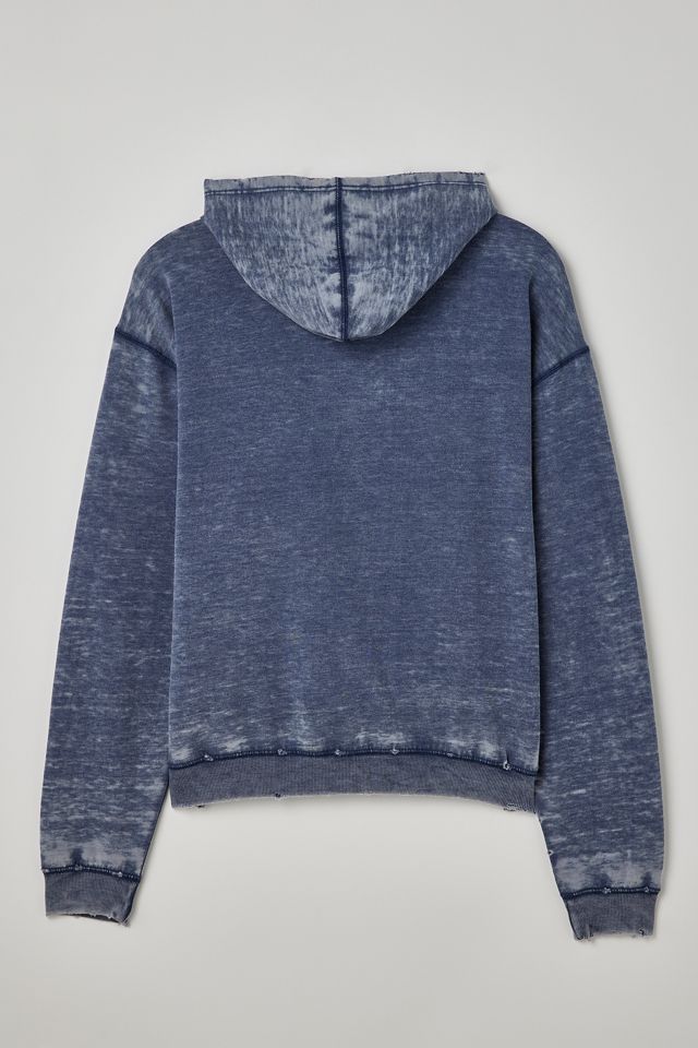 BDG Worn Blue Bonfire Pullover Hoodie #2