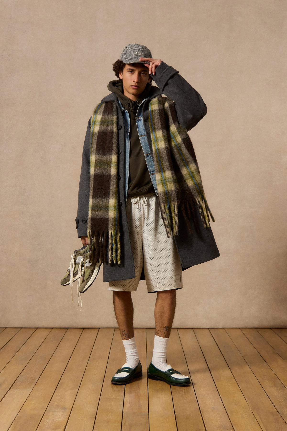Loom Brown Cropped Hoodie
