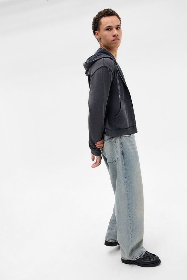BDG Charcoal Bonfire Zip-Through Hoodie #1