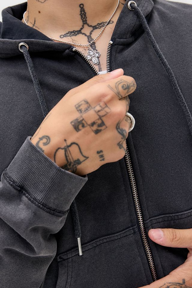 BDG Charcoal Bonfire Zip-Through Hoodie #2