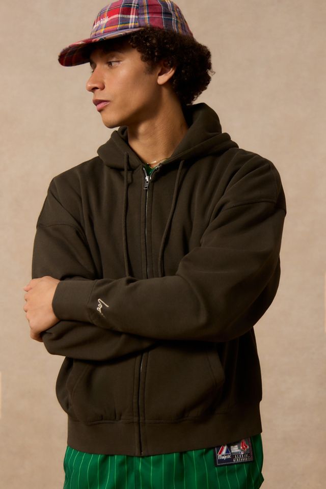 Loom Braune Zip Kapuzenjacke #1