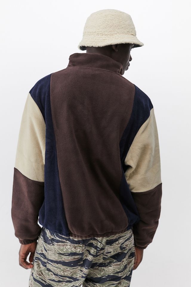 iets frans... Felpa marrone polar fleece finto collo #1