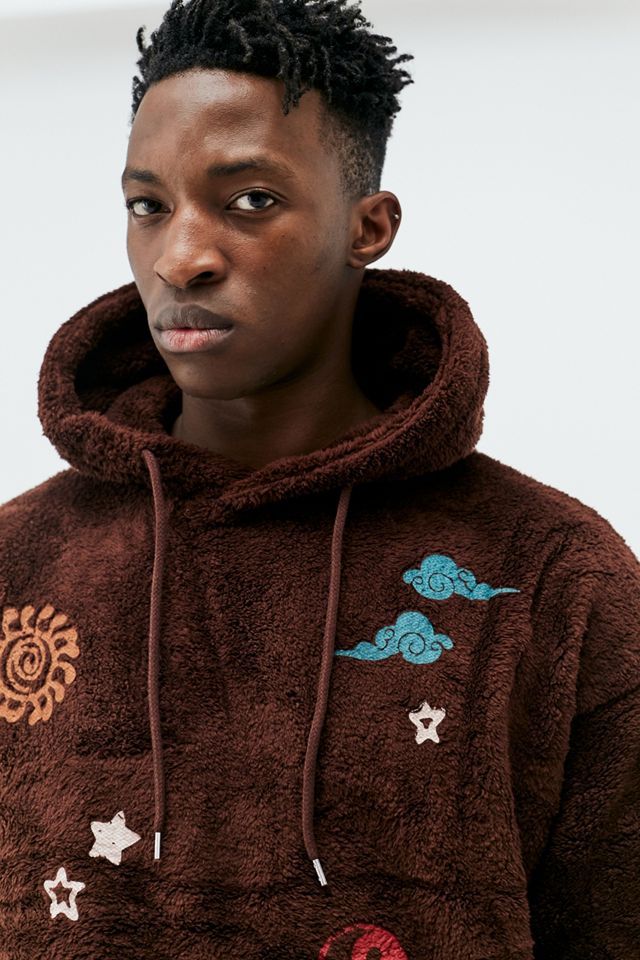 UO Brown Borg Doodle Mystic Hoodie #2