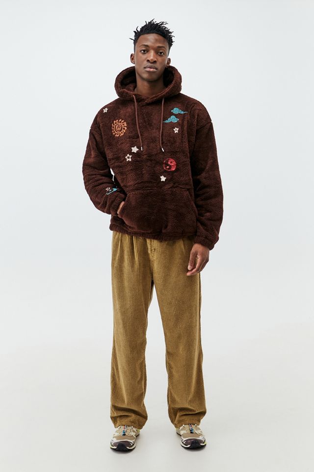 UO Brown Borg Doodle Mystic Hoodie #3