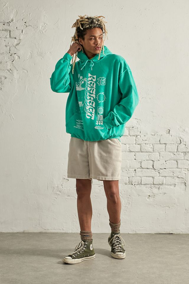 Felpa con Cappuccio UO Green Reflect #2