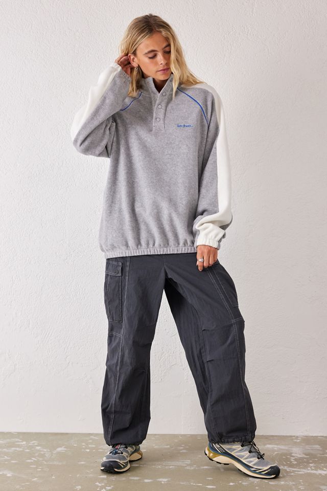 iets frans... Grey Mock Neck Fleece #2