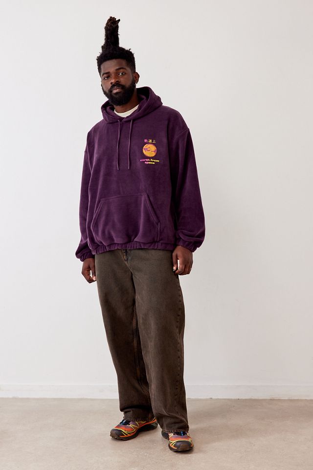 UO Plum Earth From Space Hoodie  #1
