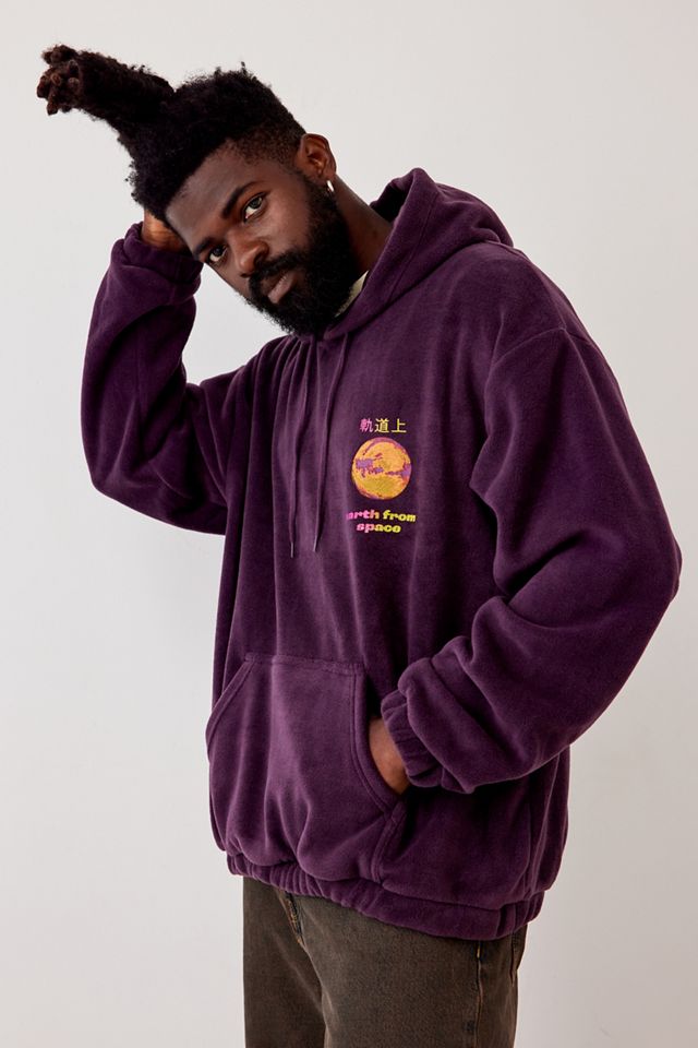 UO Plum Earth From Space Hoodie  #3