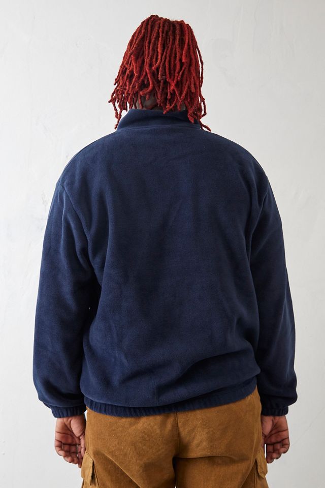 BDG Sudadera de cuello simulado de lana de cresta azul marino #2