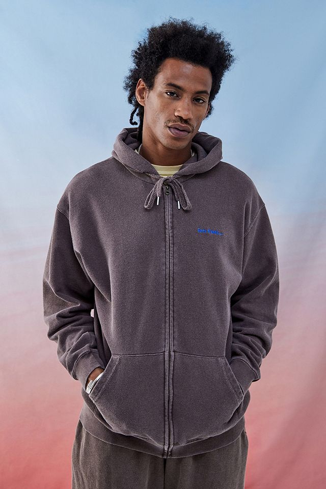 urbanoutfitters.com | iets frans... Washed Brown Zip-Up Hoodie