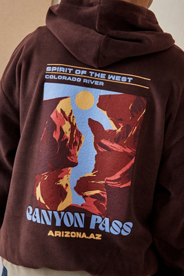 Travois Tipi Canyon Earth Hoodie for Men (USA Size)