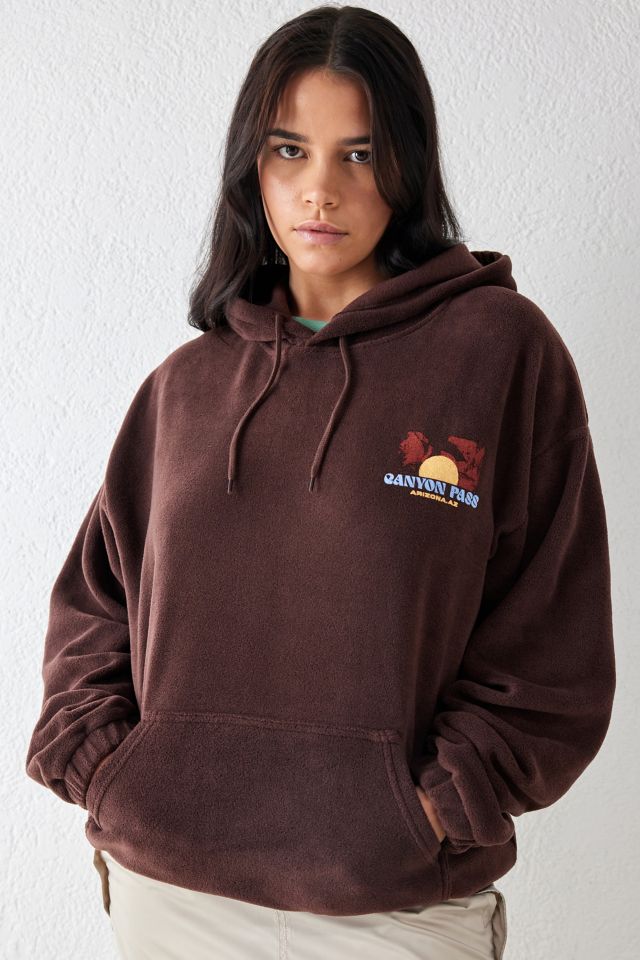 UO Brown Canyon Landscape Fleece Hoodie