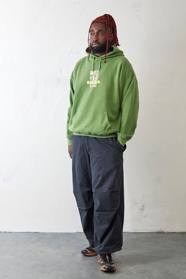 UO Green Healing Power Mushroom Hoodie #2