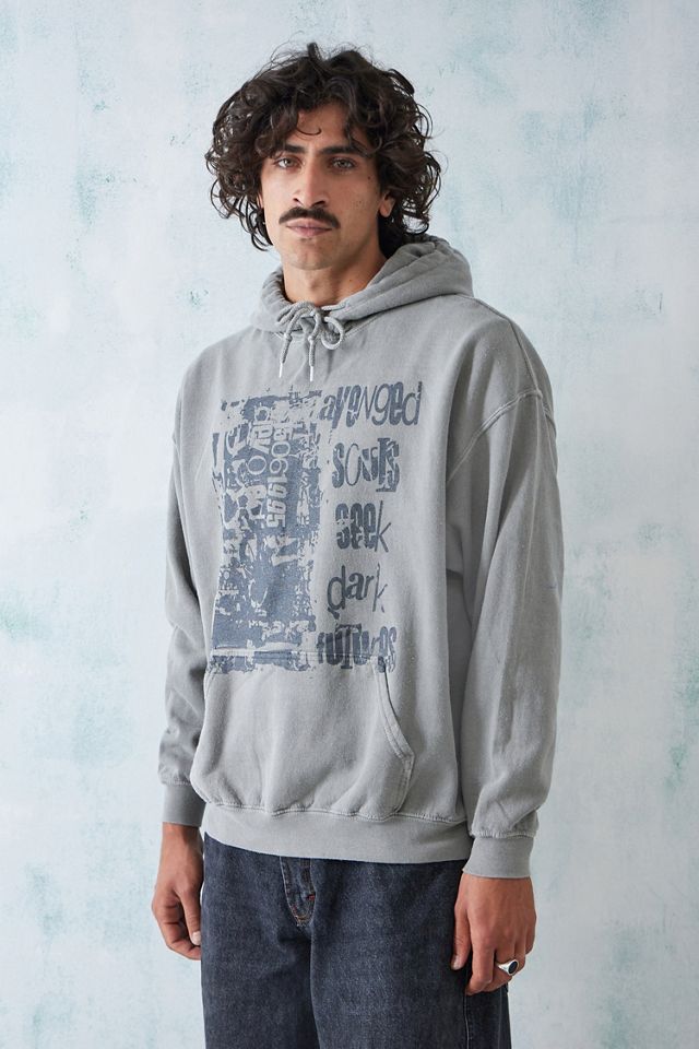 UO Grey Grunge Future Hoodie | Urban Outfitters UK