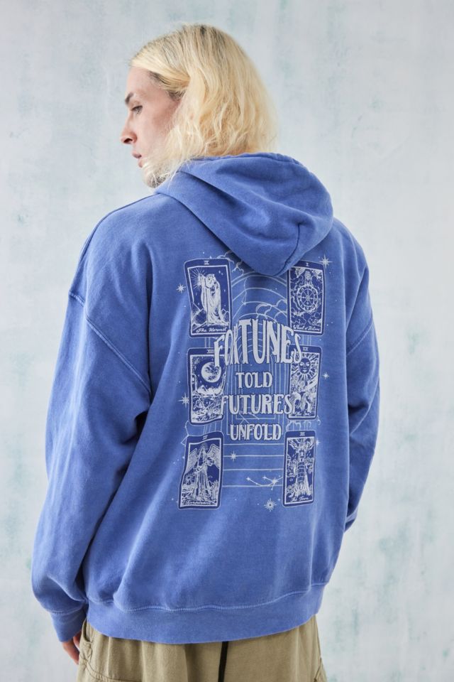 UO Blue Fortunes Hoodie | Urban Outfitters UK