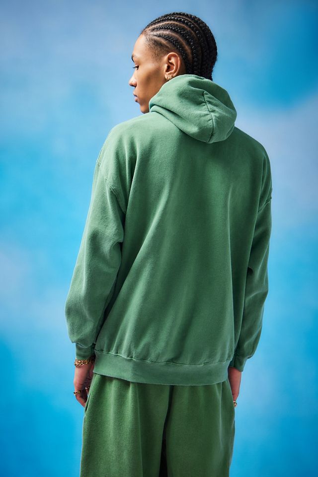 iets frans... Green Big Embroidered Hoodie #2
