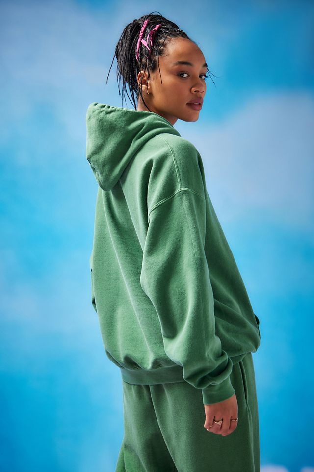 iets frans... Green Big Embroidered Hoodie #7