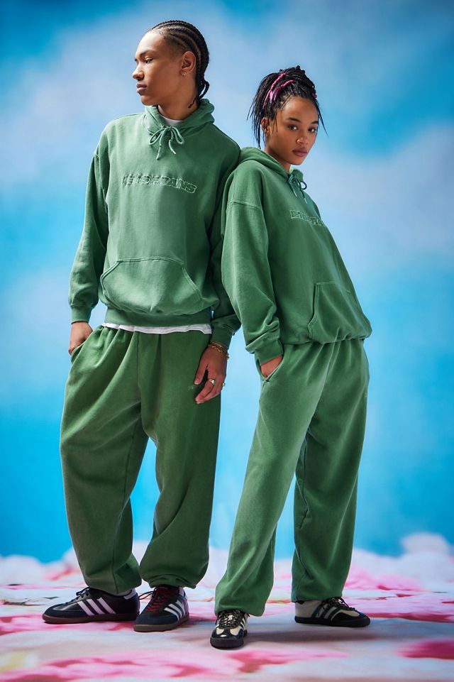 iets frans... Green Big Embroidered Hoodie #3