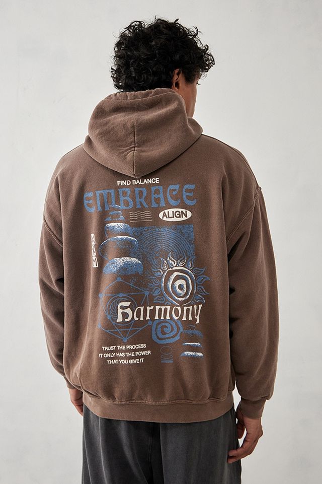 UO Brown Embrace Harmony Hoodie | Urban Outfitters UK