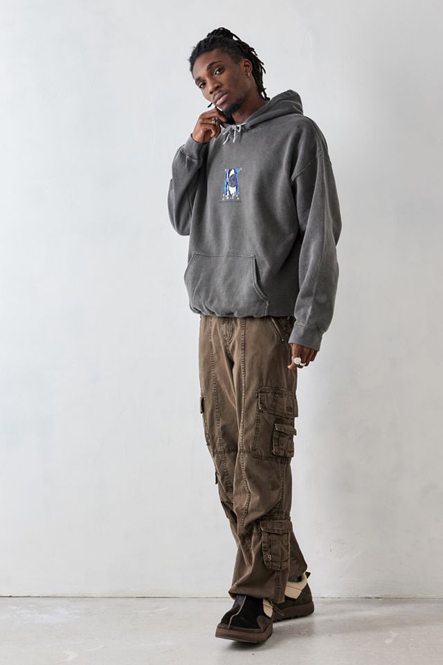 UO Felpa con cappuccio Beyond Overdyed Black  #2