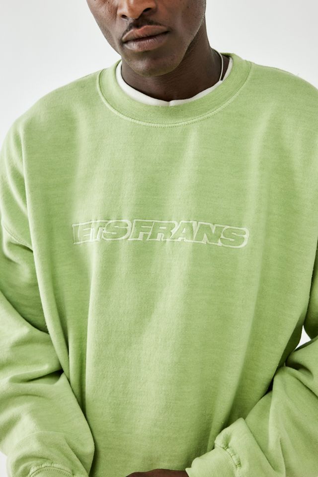 iets frans... Lime Embroidered Logo Sweatshirt #2