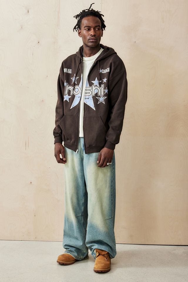 UO Brown Hoshi Zip-Through Hoodie #2
