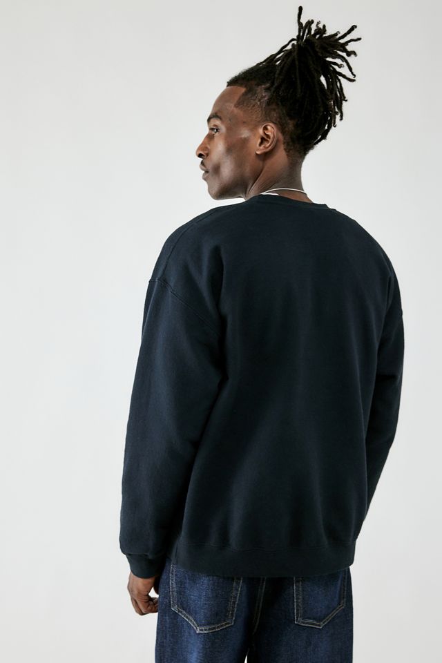 UO Black Fish Embroidered Sweatshirt #3