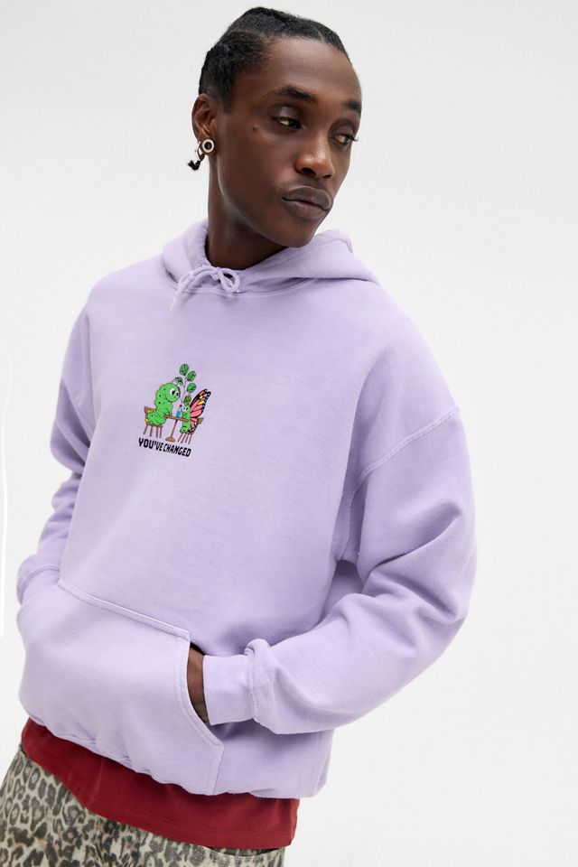 UO Lilac You've Changed Hoodie | Urban Outfitters UK