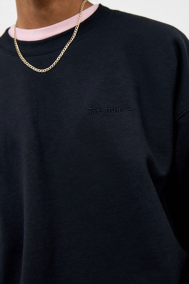 iets frans... Black Embroidered Sweatshirt #2